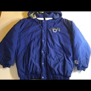 Vintage starter colts coat Sz L